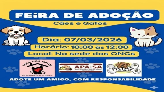Feira de Adoção Cães e Gatos