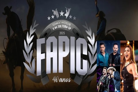 FAPIC 2025 celebra sua 40ª edição com grandes shows, rodeio e entrada gratuita