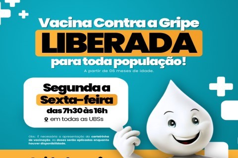 SAÚDE: Vacina contra a Gripe é liberada para toda a população em Ilha Solteira